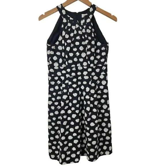 Loft Halter Polka Dot Sleeveless Mini Dress 4P - Picture 1 of 9